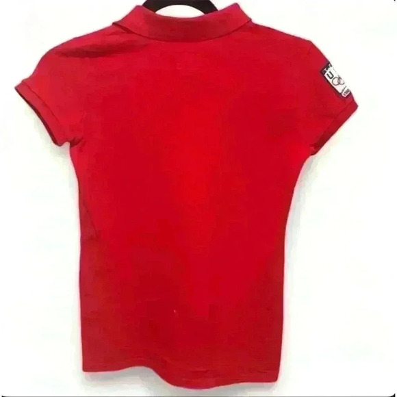 Ralph Lauren  Boy’s Lg Red Polo Shirt Team USA Olympic Vancouver 2010 - Picture 6 of 9